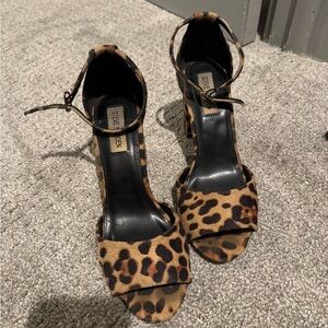 Steve Madden Brown Leopard Print Heels